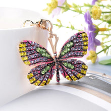 Load image into Gallery viewer, Colorful Butterfly Keychain - willbling
